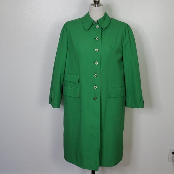 Misty Harbor Ltd Jackets & Blazers - Vintage Raincoat Midi Trenchcoat Size 14P